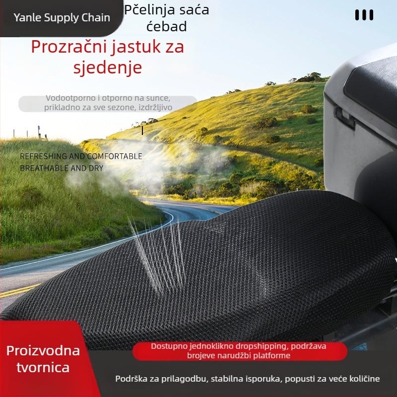 Univerzalna mrežasta presvlaka za sjedalo električnih vozila — zaštita od sunca, vodootporna, toplinska izolacija, prozračna