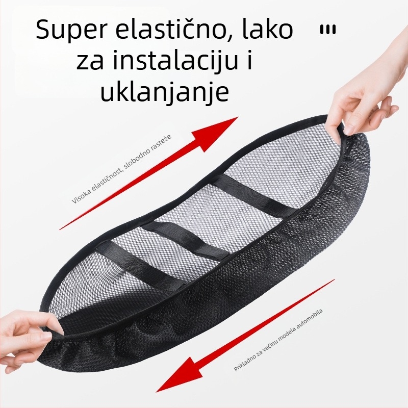Univerzalna mrežasta presvlaka za sjedalo električnih vozila — zaštita od sunca, vodootporna, toplinska izolacija, prozračna
