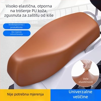 PU kožna navlaka za sjedalo za električna vozila i motocikle – vodootporna, UV‑otporna, univerzalna za sva godišnja doba