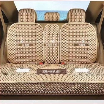 Navlaka za sjedište automobila, Ice Silk tkanina, Sve sezone, Jednostavan stil, Punilo od špongije