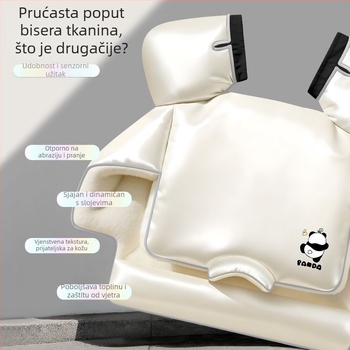 Flisom podstavljeno zaštitno pokrivalo za električna vozila — vodootporno, toplo, za sve sezone; pogodno za motocikle i tricikle