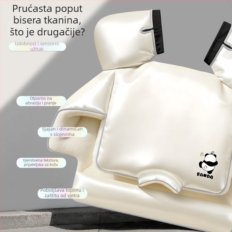 Flisom podstavljeno zaštitno pokrivalo za električna vozila — vodootporno, toplo, za sve sezone; pogodno za motocikle i tricikle