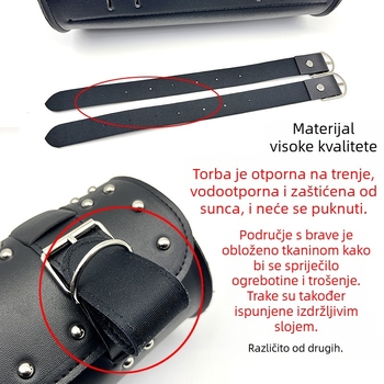 Kožna prednja torba za motocikle i skutere – vodootporna, UV otporna i otporna na habanje.