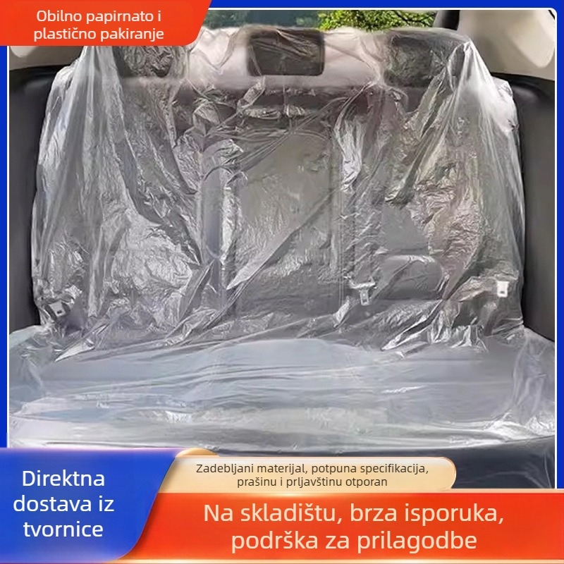 Univerzalni zaštitni pokrov za stražnje sjedalice i prtljažnik, jednokratno korištenje, vodootporan