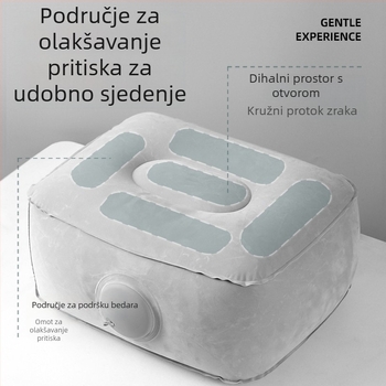 Naduvljiva podloga za sjedenje za koncerte i glazbene festivale, prijenosna jastučić za sjedenje s napuhom zraka, PVC, vanjska uporaba, modernog minimalističkog stila, izlazi jeseni 2025