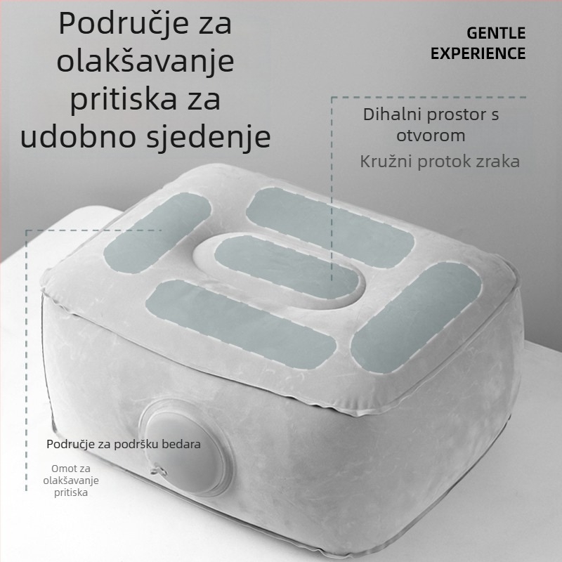 Naduvljiva podloga za sjedenje za koncerte i glazbene festivale, prijenosna jastučić za sjedenje s napuhom zraka, PVC, vanjska uporaba, modernog minimalističkog stila, izlazi jeseni 2025