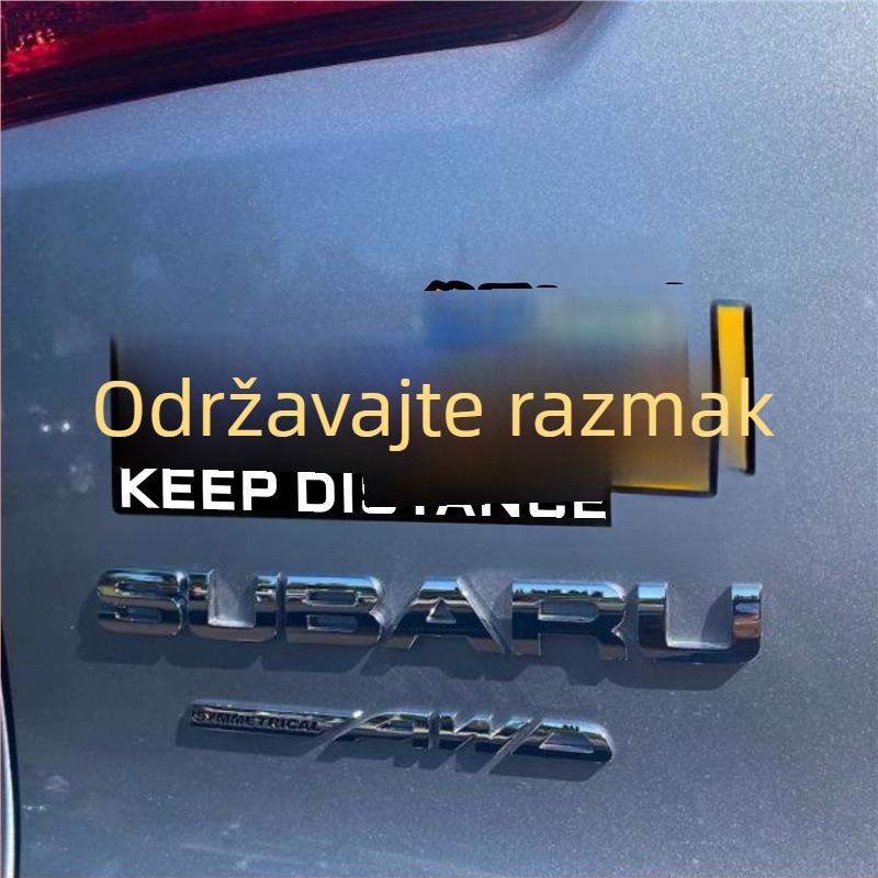 Naljepnice za auto s tekstom na kantonskom jeziku, kreativne i personalizirane, duhovite, reflektirajuće i vodootporne za stražnje staklo električnih vozila.
