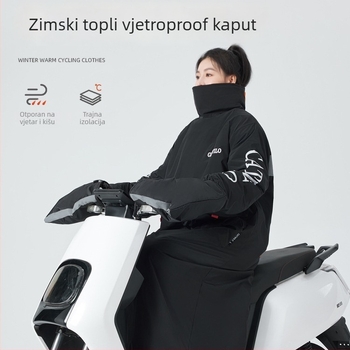 Cardivello Jakna otporna na vjetar za električna vozila – zimska podstava, za motocikle i tricikle