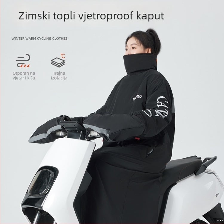 Cardivello Jakna otporna na vjetar za električna vozila – zimska podstava, za motocikle i tricikle
