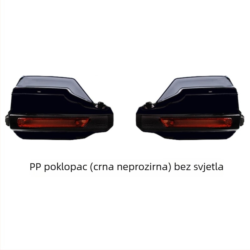 Štitnici za ruke na motociklu s LED svjetlima i vjetrobranom na upravljaču