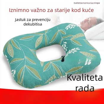Jastuk za sedalo za ležeće pacijente, protiv tlaka i dekubitusa, pamuk navlaka s PP punilom, za sve sezone, stil Wabi-Sabi