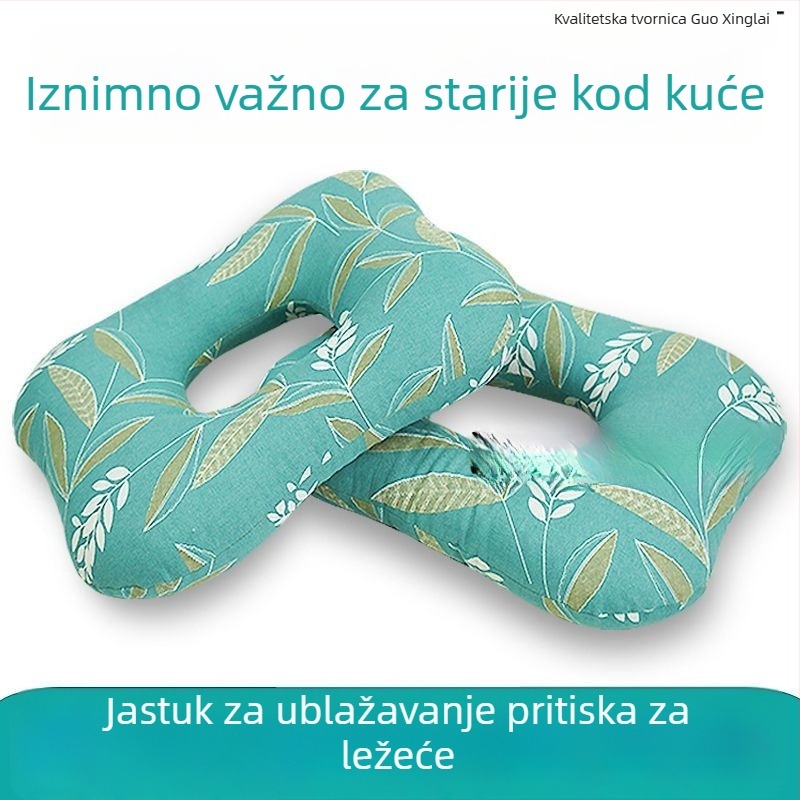 Jastuk za sedalo za ležeće pacijente, protiv tlaka i dekubitusa, pamuk navlaka s PP punilom, za sve sezone, stil Wabi-Sabi