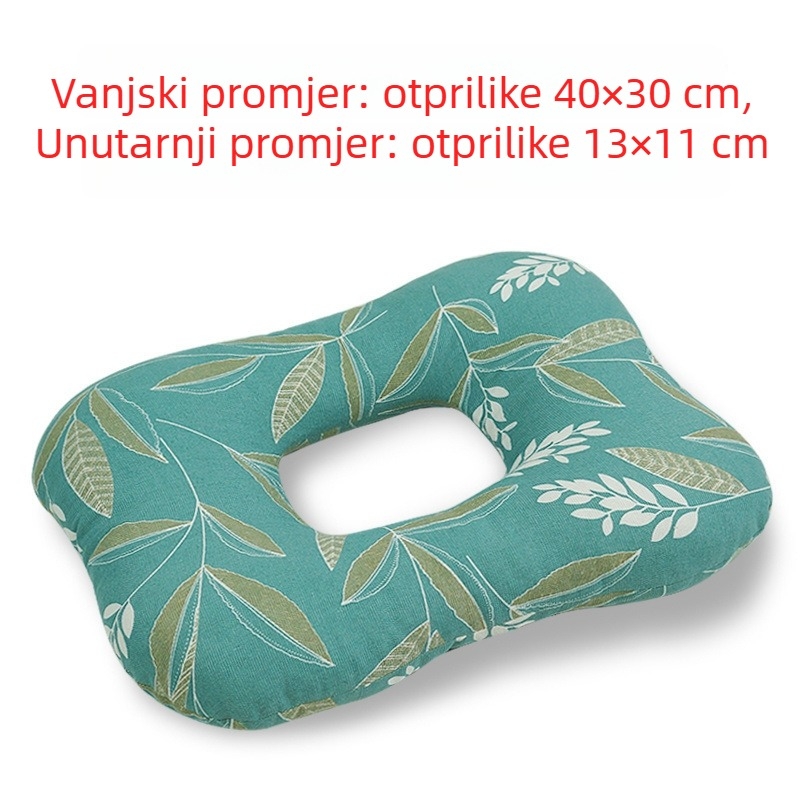 Jastuk za sedalo za ležeće pacijente, protiv tlaka i dekubitusa, pamuk navlaka s PP punilom, za sve sezone, stil Wabi-Sabi