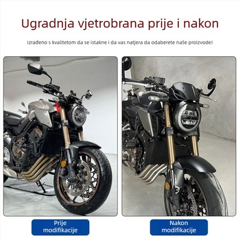 Prednje vjetrobransko staklo/štitnik za Honda CB650R/CB1000R, trkački oklop stil, Marka 2088