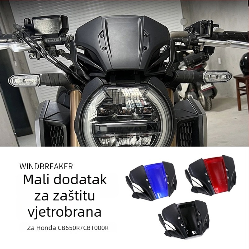 Prednje vjetrobransko staklo/štitnik za Honda CB650R/CB1000R, trkački oklop stil, Marka 2088