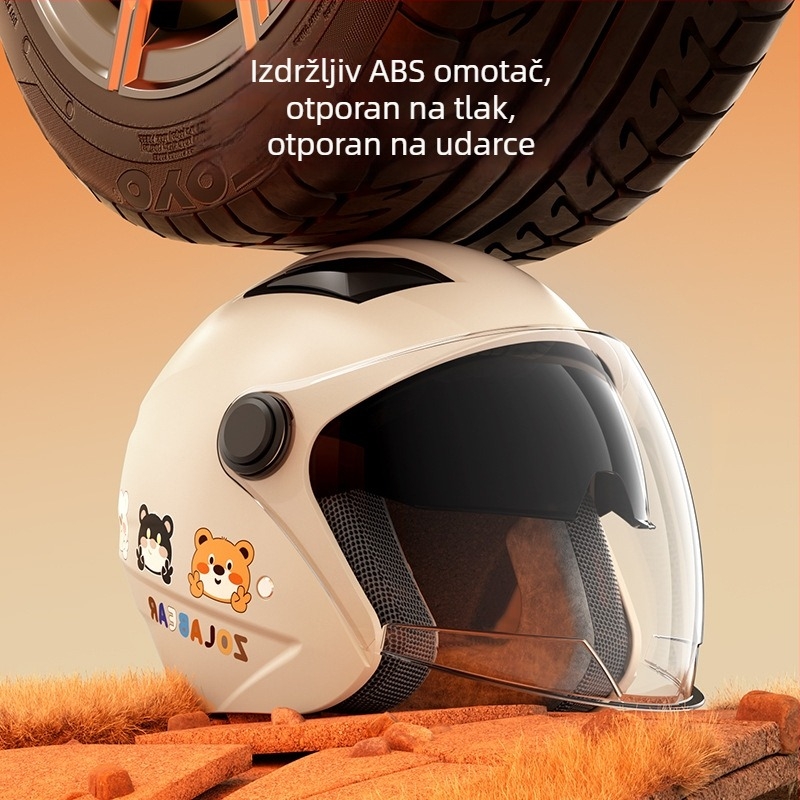 Kaciga za električna vozila s 3C certifikatom GB811-2022B, za muškarce i žene, zimska 3/4 kaciga za svakodnevnu vožnju, anti-fog