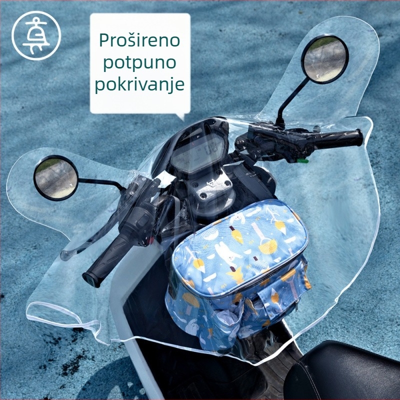 Pokrov prednjeg središnjeg kontrolnog panela za električno vozilo ili motocikl – vjetrootpornost, široka univerzalna prilagodba