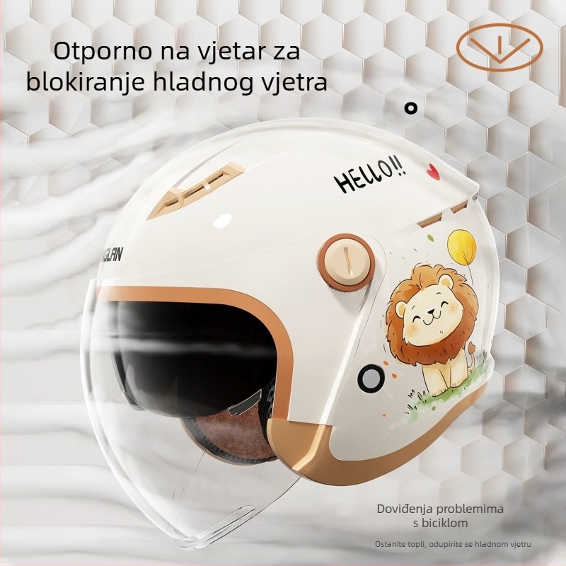 Kaciga s punim licem za električni motocikl, ABS, GB811-2022B i 3C certifikat (2024091105021811), zimsku uporabu i gradske vožnje.
