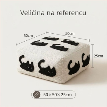Jastuk od chenilla s EPP punjenjem, sladak životinjski uzorak, za dnevni boravak, spavaću sobu i radni prostor