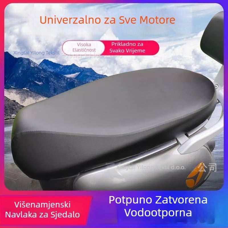 Vodootporna navlaka za sjedalo za električna vozila, UV zaštita, sve sezone, za motocikle i električna vozila, kožna navlaka sjedala s kompletnim pokrovom