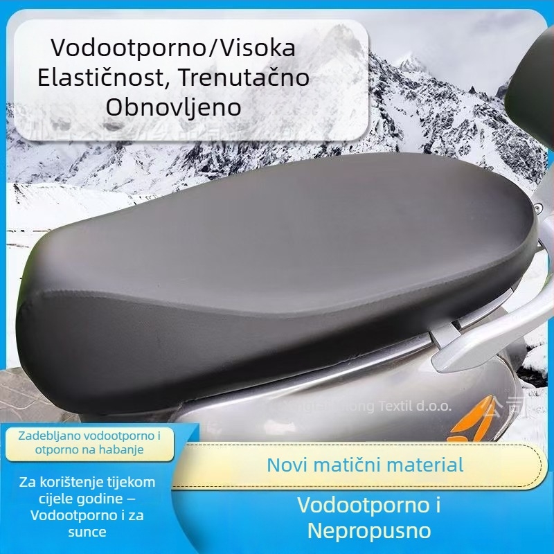 Vodootporna navlaka za sjedalo za električna vozila, UV zaštita, sve sezone, za motocikle i električna vozila, kožna navlaka sjedala s kompletnim pokrovom
