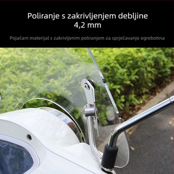 Prednje vjetrobransko staklo za skuter Yamaha Qiaoge i125 (Fuxi 125) – deblje, Xiutai