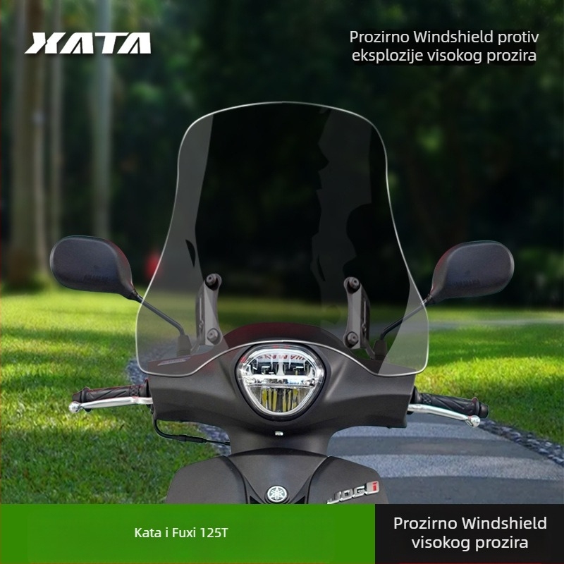 Prednje vjetrobransko staklo za skuter Yamaha Qiaoge i125 (Fuxi 125) – deblje, Xiutai