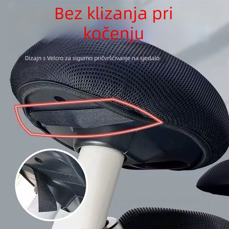 Univerzalni debeli navlaka za sjedalo električnog skutera, zaštita od sunca i toplinska izolacija, potpuno okruglog oblika