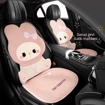 Auto sjedalica jastuk - Puno od velura, Površina od kože s Lychee teksturom, Univerzalno za sve sezone, Jednostrani bez naslona, Ventilacija