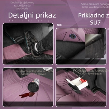 TPE injekcijski oblikovane auto prostirke za Xiaomi SU7/YU7 – potpuno pokrivanje unutarnjih prostora