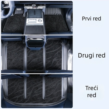 Zeekr 9X TPE auto podne prostirke - potpuno pokrivanje, zaštita interijera od ogrebotina, prilagodljivo, Driving Wing