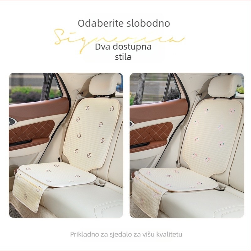 Zaštitna podložka za dječje auto sjedalo - debela protuklizna podloga, poliester površina, punilo od sintetičkih vlakana, univerzalna prilagodljivost