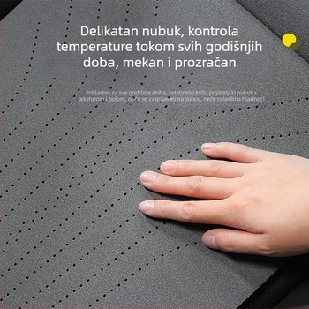 Podložak za noge automobil i produženi jastuk sjedala – ventilacija, ploski stil, lagani luksuz, punilo od sintetičkih vlakana, površina od poliestera, pogodno za sve sezone