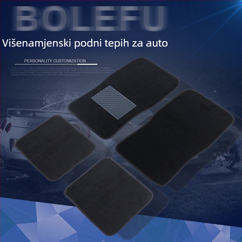 Automobilske podne prostirke – univerzalni tepih tip, kompletan set od 4 komada, materijal: tepih, marka: Ming che zhi bao, šifra proizvoda: 972, pogodno za opće modele