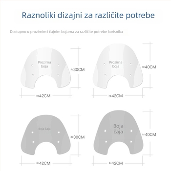 Dayang VRF150 vjetrobransko staklo za Vespa GTS300/250 – staklo za retrofit, branda Xiamen