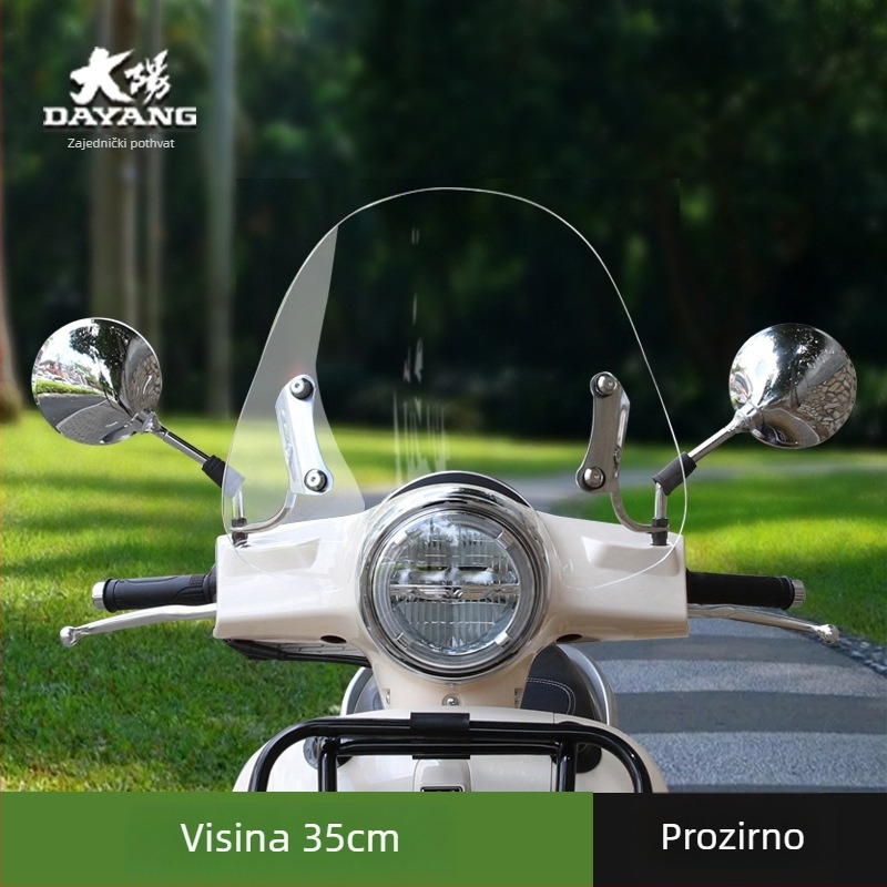 Dayang VRF150 vjetrobransko staklo za Vespa GTS300/250 – staklo za retrofit, branda Xiamen