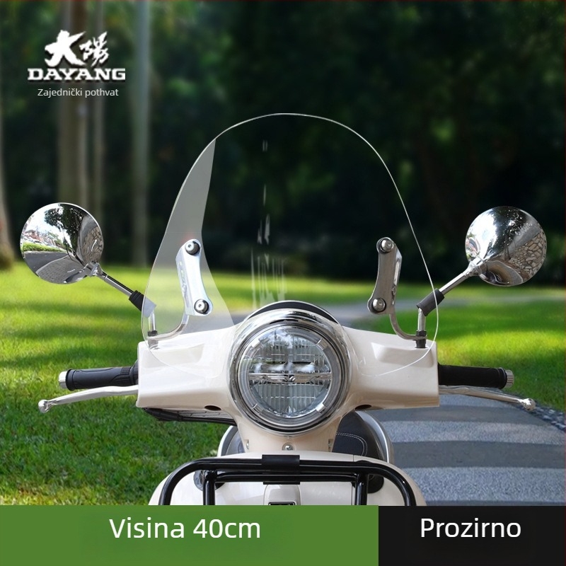 Dayang VRF150 vjetrobransko staklo za Vespa GTS300/250 – staklo za retrofit, branda Xiamen