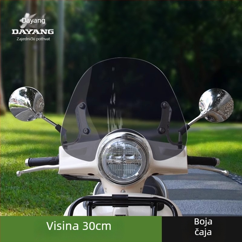 Dayang VRF150 vjetrobransko staklo za Vespa GTS300/250 – staklo za retrofit, branda Xiamen