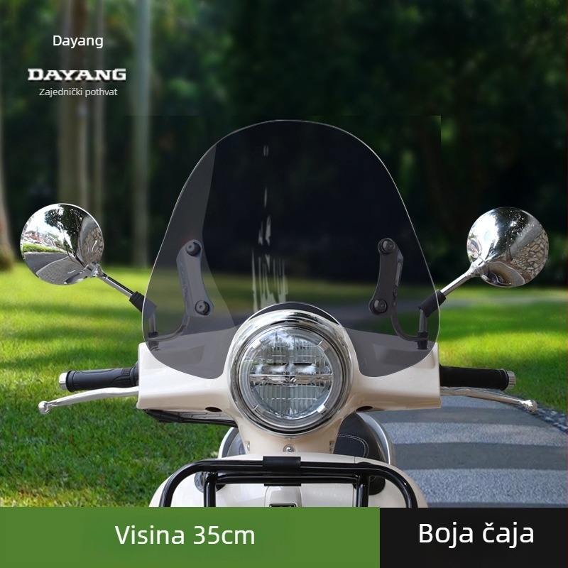 Dayang VRF150 vjetrobransko staklo za Vespa GTS300/250 – staklo za retrofit, branda Xiamen