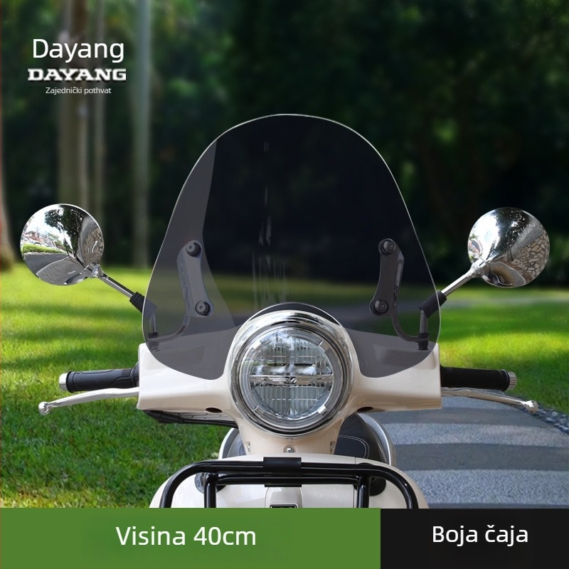 Dayang VRF150 vjetrobransko staklo za Vespa GTS300/250 – staklo za retrofit, branda Xiamen