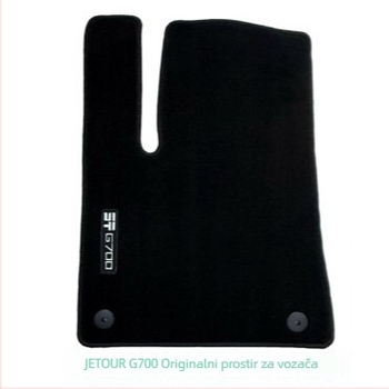 G700 nylon auto podne prostirke s logotipom, tepih-stil, konfiguracija 6 sjedala, prilagodljivo