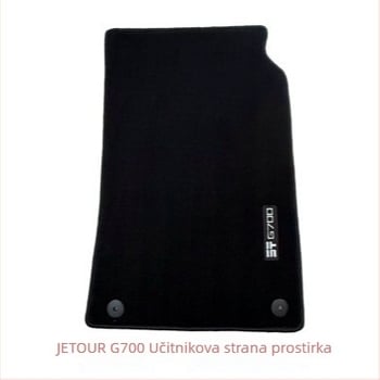 G700 nylon auto podne prostirke s logotipom, tepih-stil, konfiguracija 6 sjedala, prilagodljivo