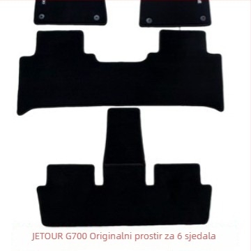 G700 nylon auto podne prostirke s logotipom, tepih-stil, konfiguracija 6 sjedala, prilagodljivo