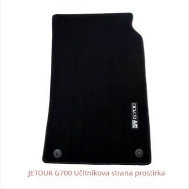 G700 nylon auto podne prostirke s logotipom, tepih-stil, konfiguracija 6 sjedala, prilagodljivo