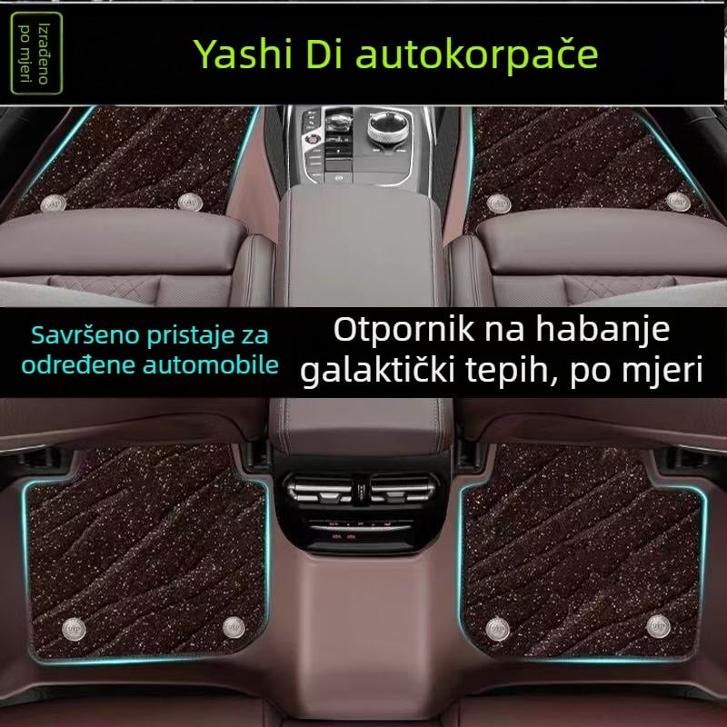 Automobilske podne prostirke, plosnato tuftane, univerzalno, protuklizne, brzo sušeće, od polipropilena, marka Yashidi, prilagodljivo
