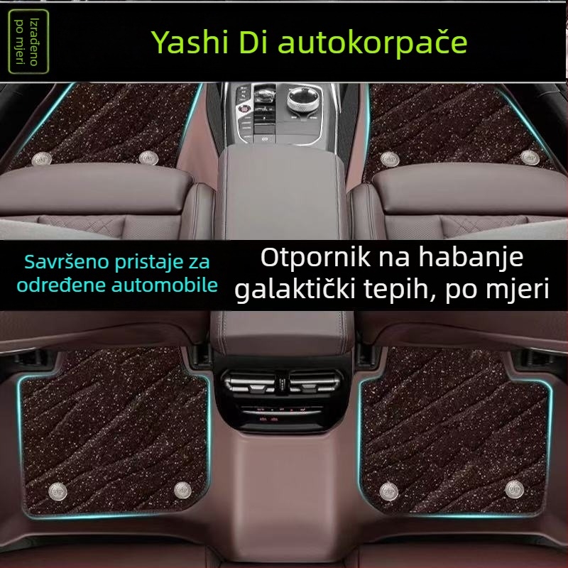 Automobilske podne prostirke, plosnato tuftane, univerzalno, protuklizne, brzo sušeće, od polipropilena, marka Yashidi, prilagodljivo