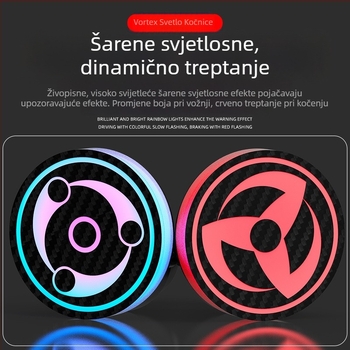 Svjetlo kočnice za motocikl s rotirajućim treperavim stražnjim svjetlom – dodatna žarulja za kočnicu od Quick motorcycle products