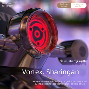 Svjetlo kočnice za motocikl s rotirajućim treperavim stražnjim svjetlom – dodatna žarulja za kočnicu od Quick motorcycle products