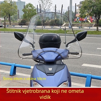Prednje staklo za skutere i električna vozila – polietilen, zaštita od sunca, vodootpornost