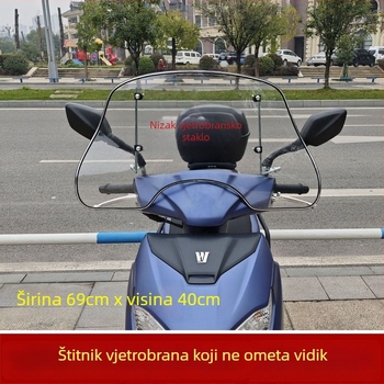 Prednje staklo za skutere i električna vozila – polietilen, zaštita od sunca, vodootpornost
